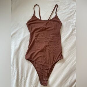 Agolde Chocolate Brown Bodysuit